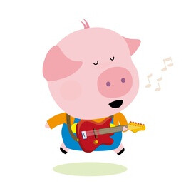 El cerdo que quería ser cantante