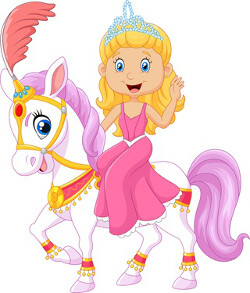 La princesa Laia y su pony Colorinchi