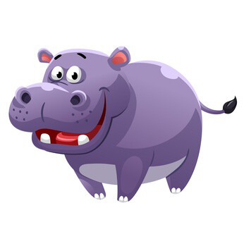 El hipopótamo feliz