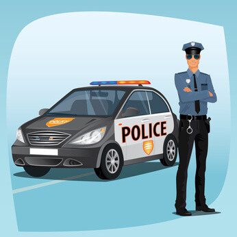 El coche policía