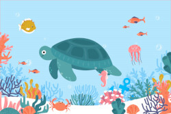 Héctor y la tortuga azul